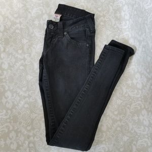 True Religion black super skinny Jean's sz 26